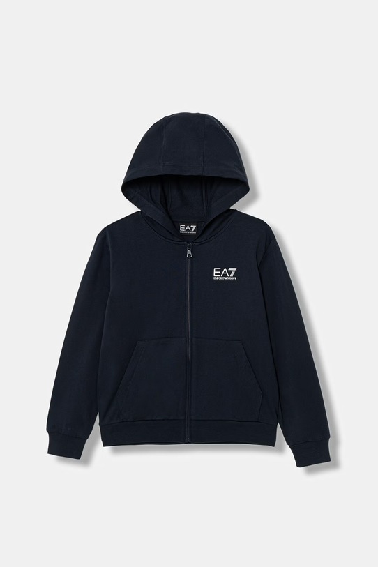 EA7 Emporio Armani bluza bawełniana dziecięca nadruk granatowy 7B000064.AF10380