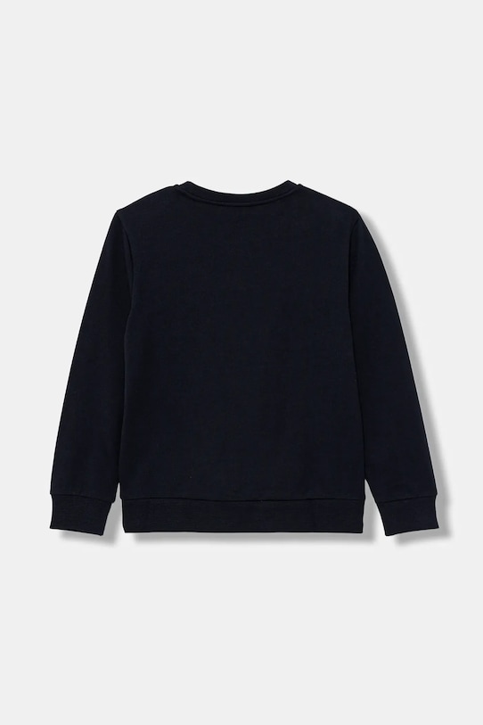 Detská bavlnená mikina EA7 Emporio Armani 7B000025.AF10380 tmavomodrá AW25