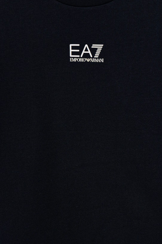 Αγορίστικα Παιδική βαμβακερή μπλούζα EA7 Emporio Armani 7B000025.AF10380 σκούρο μπλε