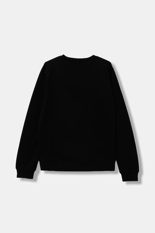 Detská bavlnená mikina EA7 Emporio Armani 7B000025.AF10380 čierna AW25