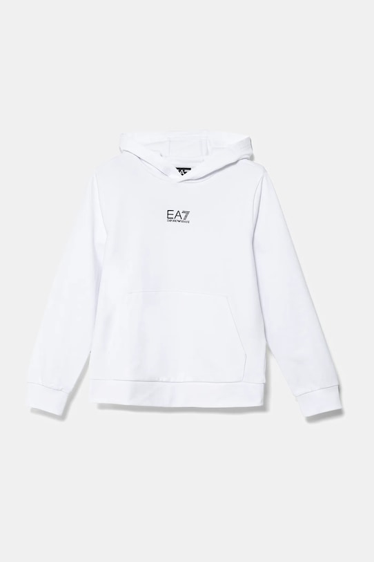 Дитяча бавовняна кофта EA7 Emporio Armani бавовна білий 7B000024.AF10380