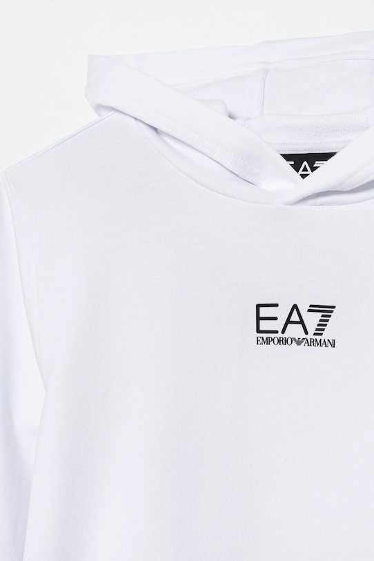 Хлопчик Дитяча бавовняна кофта EA7 Emporio Armani 7B000024.AF10380 білий
