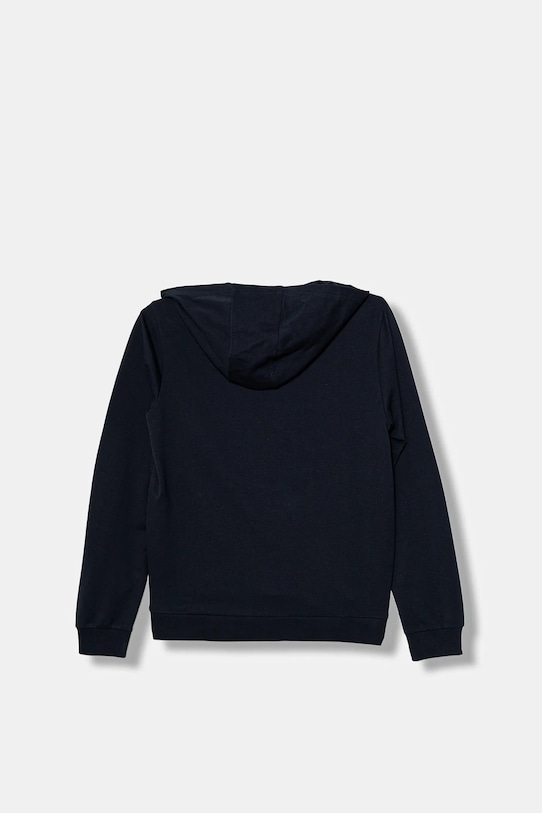 Detská bavlnená mikina EA7 Emporio Armani 7B000024.AF10380 tmavomodrá AW25