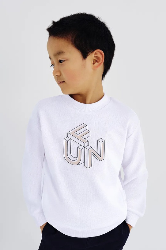 Mayoral bluza dziecięca pozostałe biały 3415.5E.Mini.PPYA