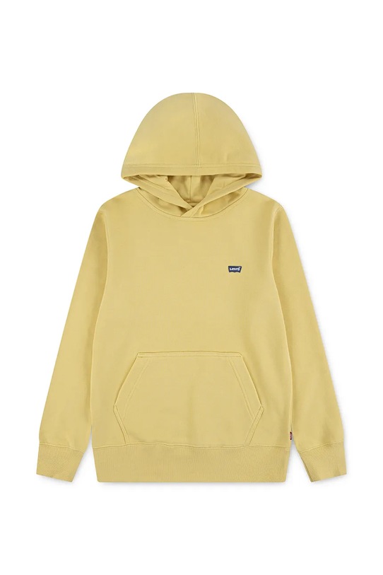 Levi's bluza dziecięca MINI BATWING PULL OVER HOO z kapturem żółty 8EK422
