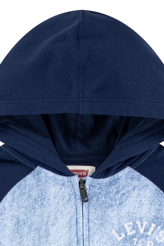 Chłopiec Levi's bluza dziecięca TROMPE LOEIL DENIM HOODIE 8EM394 granatowy