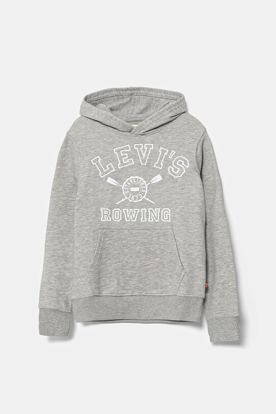 Levi's bluză copii VARSITY ROWING HOODIE melanj gri 9EM573