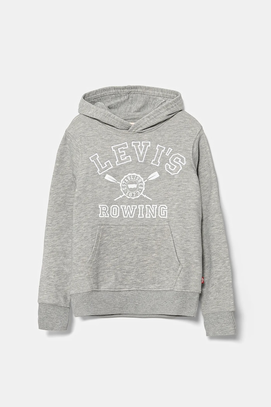 Levi's bluză copii VARSITY ROWING HOODIE melanj gri 9EM573