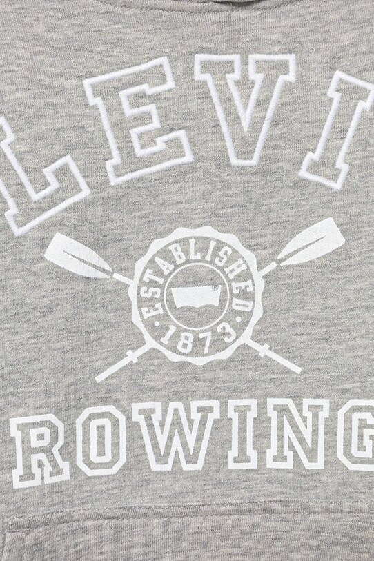 Băieți Levi's bluză copii VARSITY ROWING HOODIE 9EM573 gri