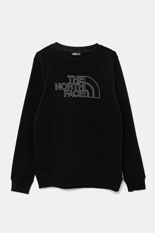 The North Face felpa per bambini DREW PEAK LIGHT CREW senza nero NF0A8AXXJK31