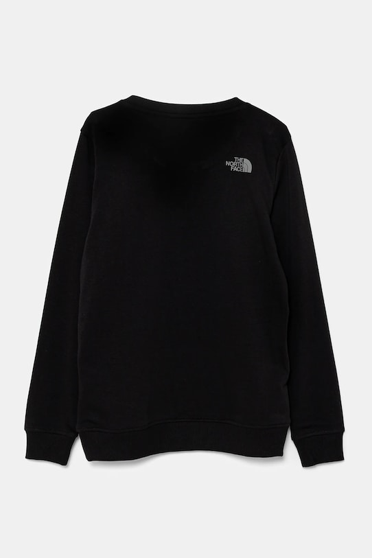 The North Face felpa per bambini DREW PEAK LIGHT CREW NF0A8AXXJK31 nero SS25