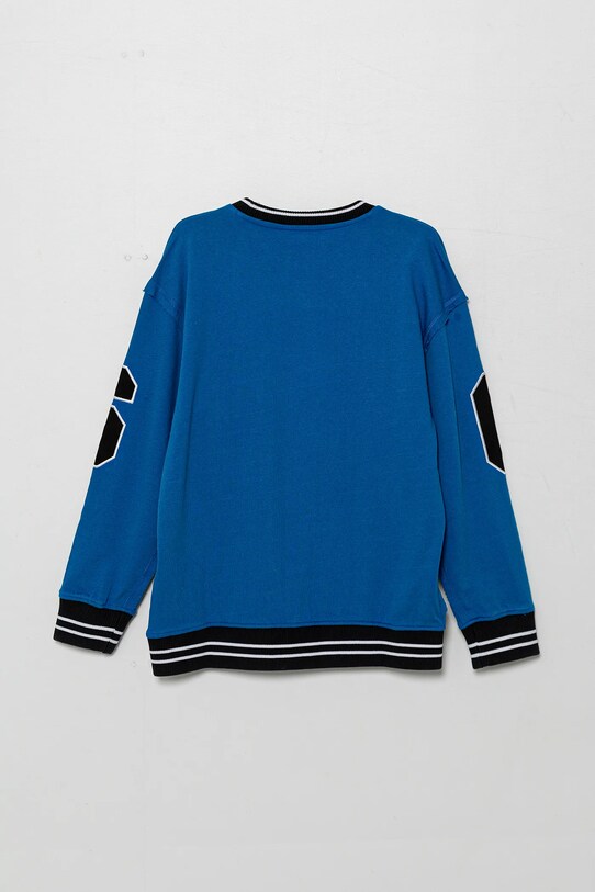 Guess bluza bawełniana dziecięca L5GQ04.KA6R4.PPYA niebieski SS25