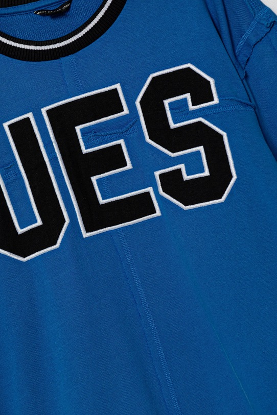 CHLAPEC Dětská bavlněná mikina Guess L5GQ04.KA6R4.PPYA modrá