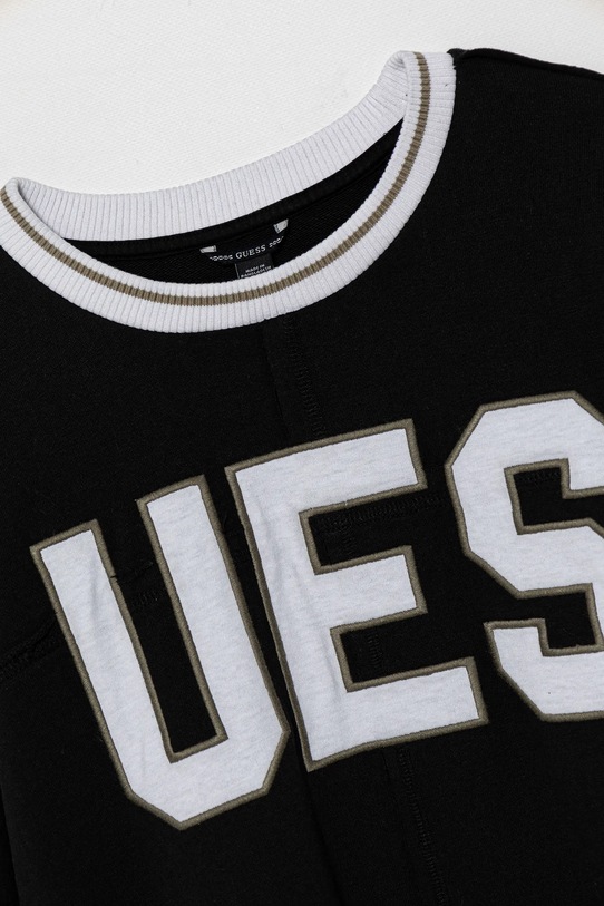 CHLAPEC Dětská bavlněná mikina Guess L5GQ04.KA6R4.PPYA černá