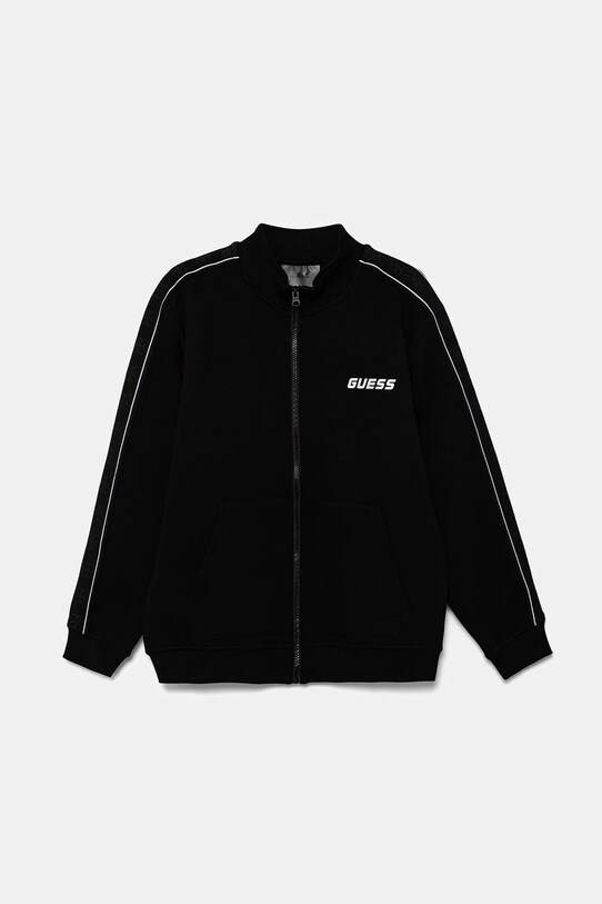 Dětská mikina Guess bez kapuce černá L5GQ08.KB3P2.PPYA