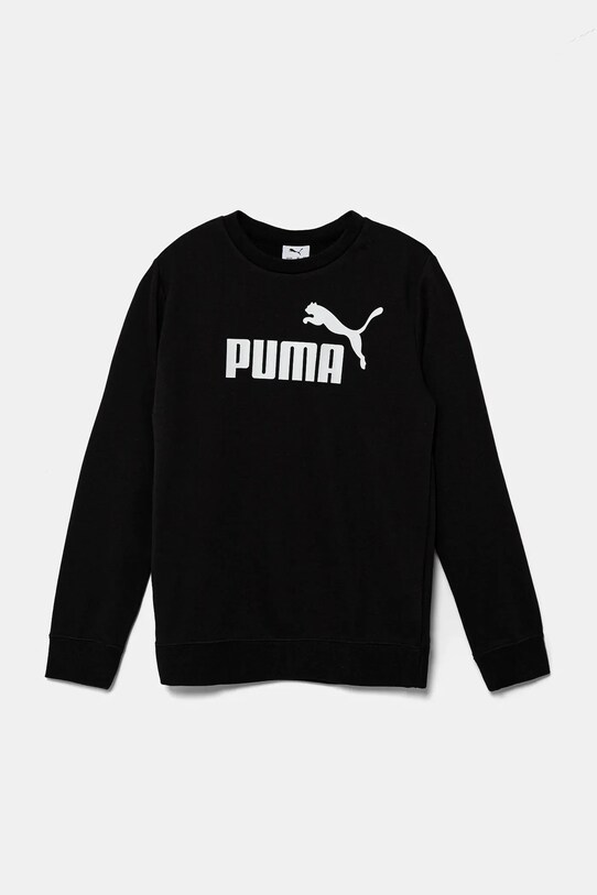 Puma bluză copii ESS No. 1 Logo Crew TR print negru 684910