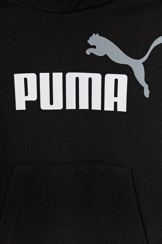 Мальчик Детская кофта Puma ESS 2 COLOR No.1 Logo Hoodie TR 685823 чёрный