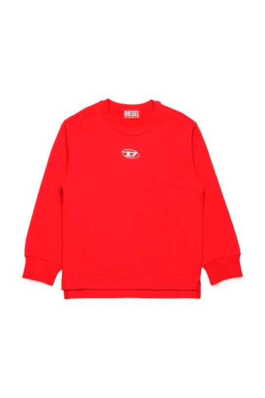 Детская хлопковая кофта Diesel SMACSISOD OVER SWEAT-SHIRT хлопок красный J02024