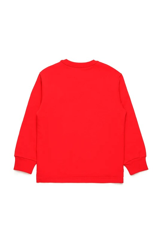 Детская хлопковая кофта Diesel SMACSISOD OVER SWEAT-SHIRT J02024 красный SS25