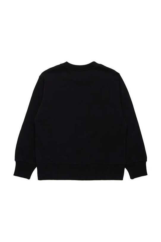 Дитяча бавовняна кофта Diesel SGINNL8 OVER SWEAT-SHIRT J02040 чорний SS25