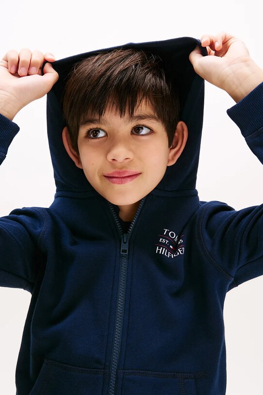 Детская кофта Tommy Hilfiger KB0KB09568.128.176.PPYA тёмно-синий