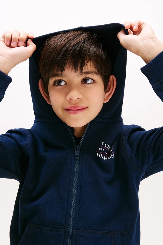 Tommy Hilfiger felpa per bambini KB0KB09568.128.176.PPYA blu navy