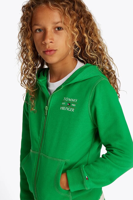 Tommy Hilfiger bluza copii KB0KB09568.128.176.PPYA verde