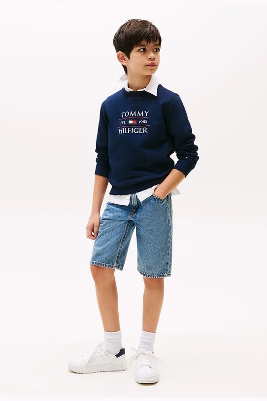 Dječaci Dječja dukserica Tommy Hilfiger KB0KB09569.98.122.PPYA mornarsko plava