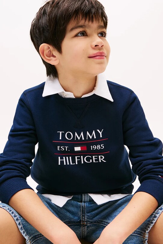 Дитяча кофта Tommy Hilfiger KB0KB09569.98.122.PPYA темно-синій