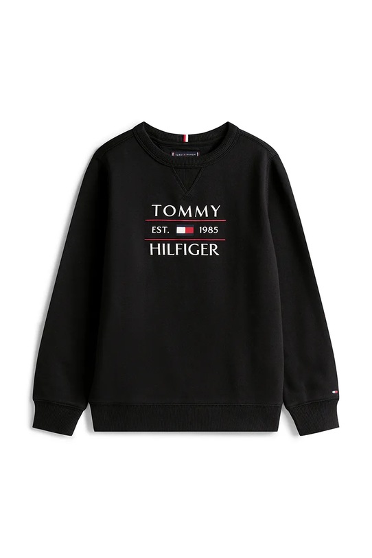 Detská mikina Tommy Hilfiger KB0KB09569.98.122.PPYA čierna SS25