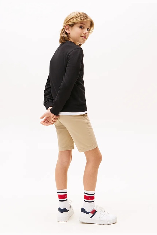 Detská mikina Tommy Hilfiger čierna KB0KB09569.98.122.PPYA