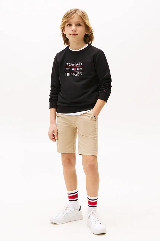 Băieți Tommy Hilfiger bluza copii KB0KB09569.128.176.PPYA negru
