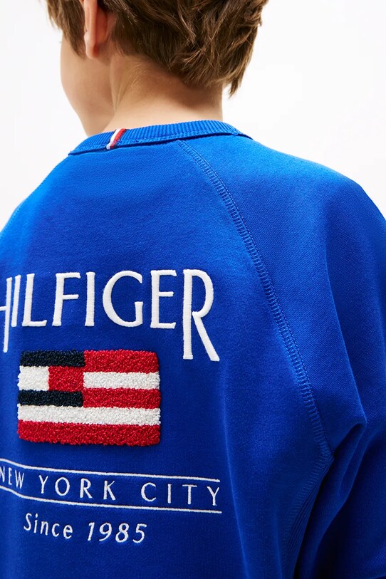 Dětská mikina Tommy Hilfiger fialová KB0KB09571.PPYA