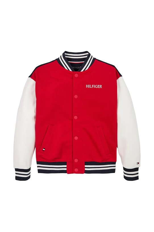 Dětská mikina Tommy Hilfiger KB0KB09572.128.176.PPYA červená SS25
