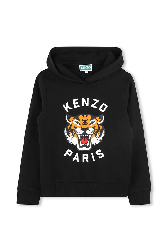 Дитяча бавовняна кофта Kenzo Kids з капюшоном блакитний K61124.114.150