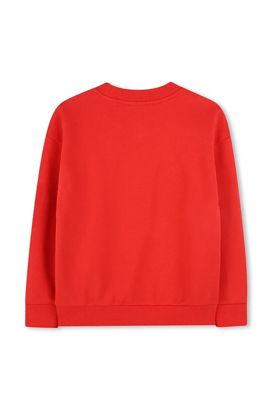 Детски памучен суичър Kenzo Kids K61126.162 червен SS25