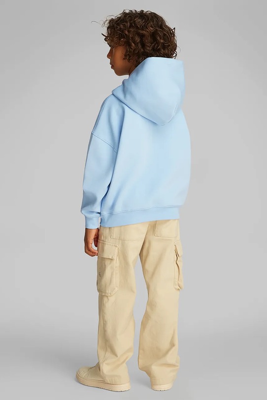 Dětská mikina Calvin Klein Jeans modrá IB0IB02460.PPYA