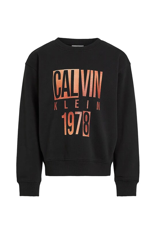 Calvin Klein Jeans gyerek melegítőfelső pamutból IB0IB02463.PPYA fekete SS25