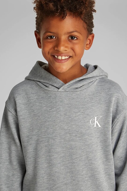 Calvin Klein Jeans gyerek melegítőfelső pamutból IB0IB02468.PPYA szürke