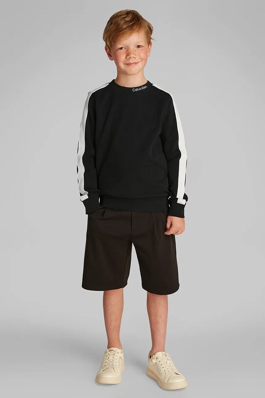 Детская кофта Calvin Klein Jeans с эластаном чёрный IB0IB02471.PPYA
