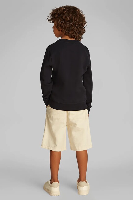 Detská mikina Calvin Klein Jeans čierna IB0IB02472.128.176.PPYA