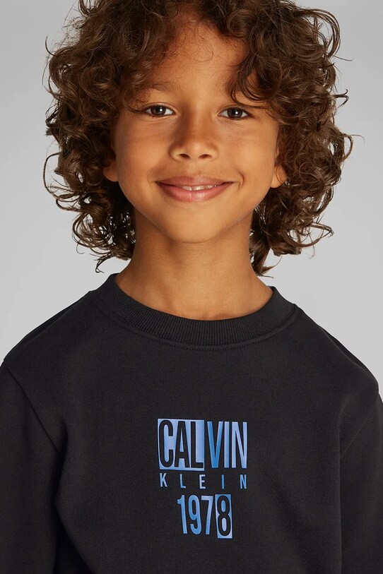 Detská mikina Calvin Klein Jeans IB0IB02472.128.176.PPYA čierna