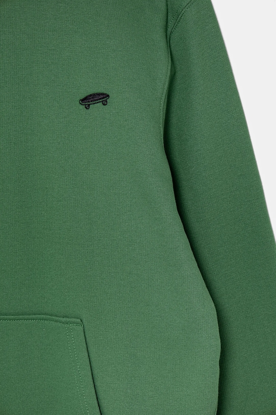 Dečki Otroški bombažen pulover Vans SALTON LOOSE VN000P5TBR11 zelena