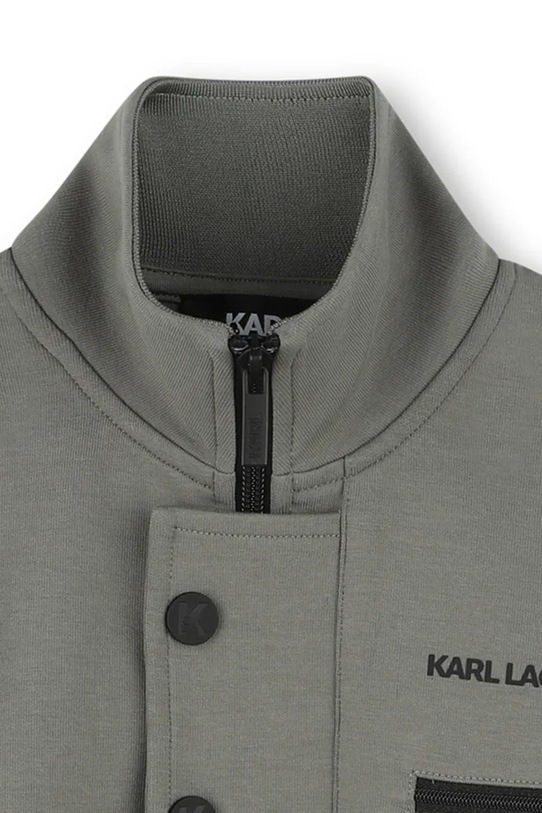 Karl Lagerfeld bluza dziecięca zielony Z30428.114.150