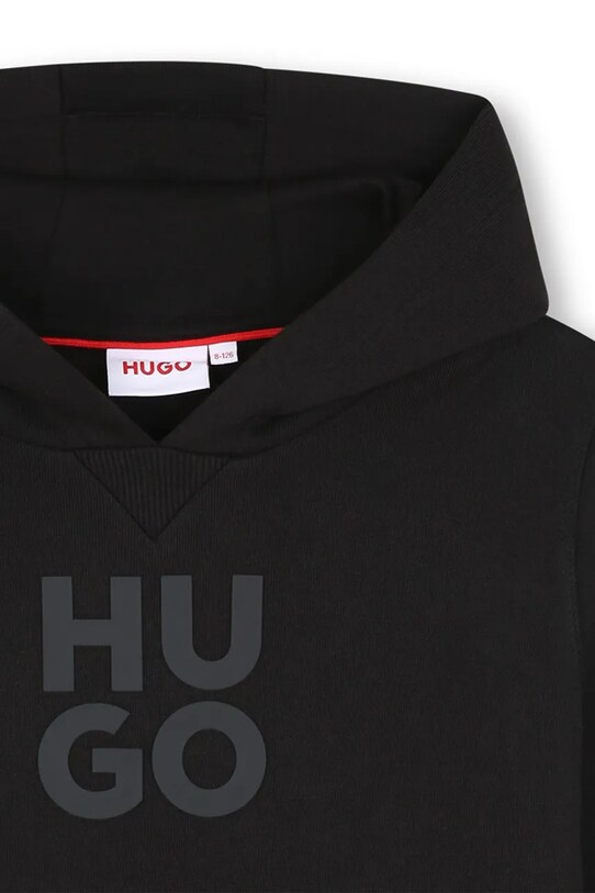Băieți HUGO hanorac de bumbac pentru copii G00349.162.174 negru