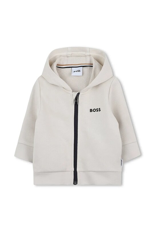 BOSS bluza niemowlęca z kapturem beżowy J52095.86.94