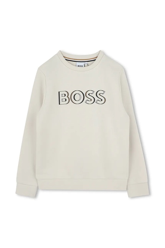 BOSS bluza copii print bej J52022.114.150