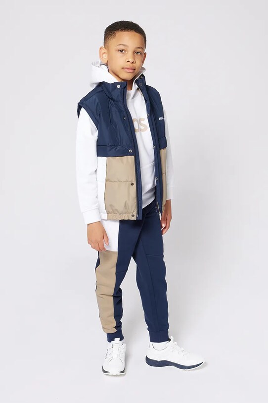 Детски суичър BOSS бял J52027.114.150