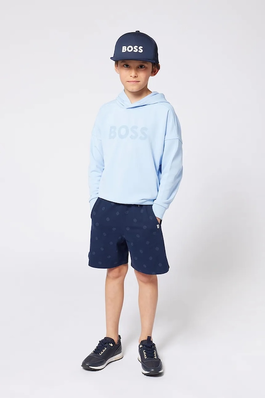 BOSS bluza copii print albastru J52028.114.150