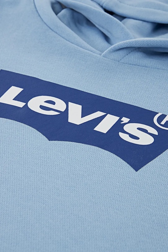 Chłopiec Levi's bluza dziecięca BATWING PULLOVER HOODIE 8EE910 niebieski